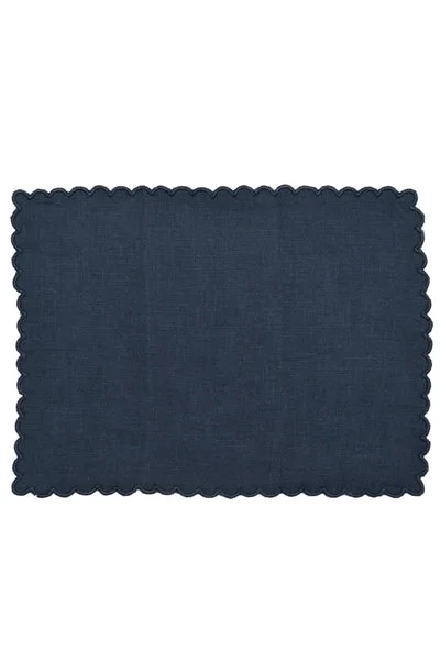 ZURBANO COCKTAIL NAPKINS IN NAVY, SET OF 6