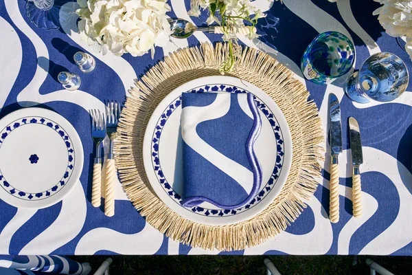 DORIS NAPKINS NAVY, SET OF 4